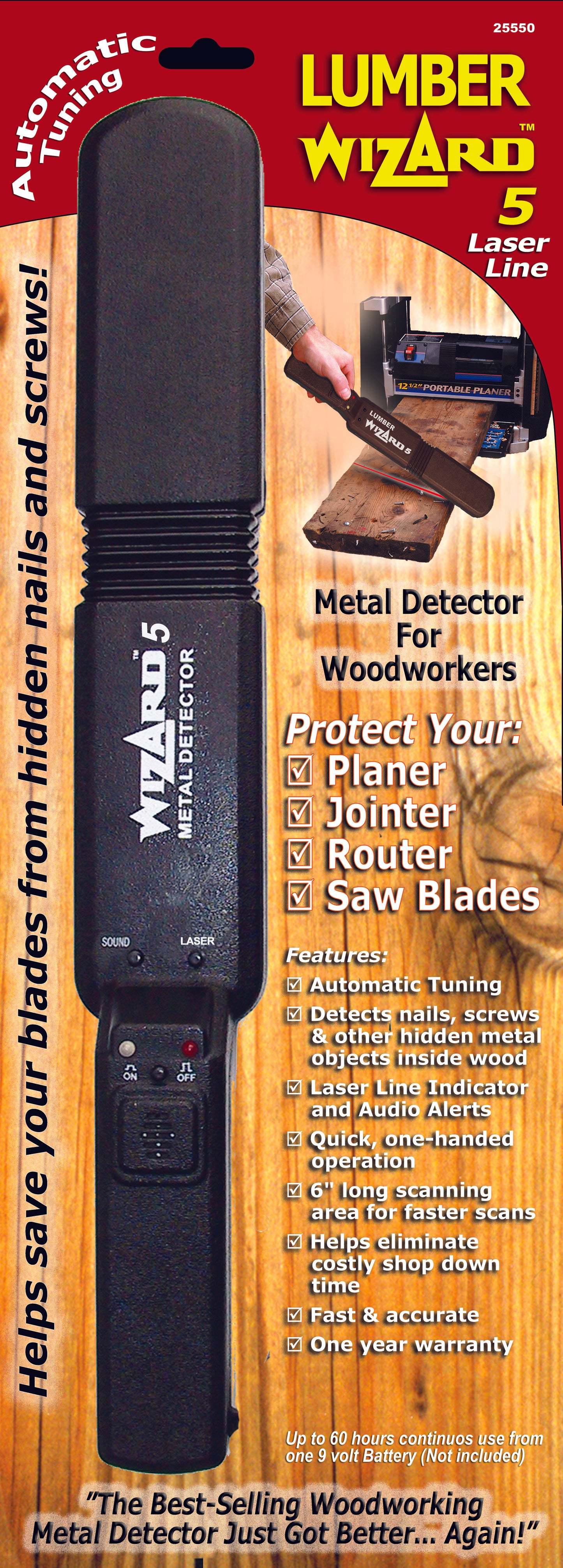 Lumber Wizard 5 Metal Woodworking Metal Detector